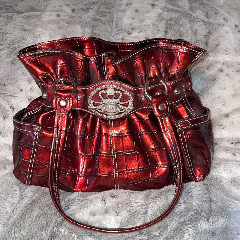 Red Kathy Van Zeeland Purse